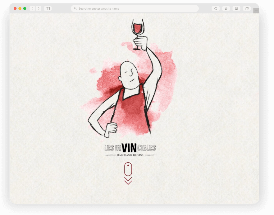 lES INVINCIBLES - marchand de vins - création de site internet Keole Agence web