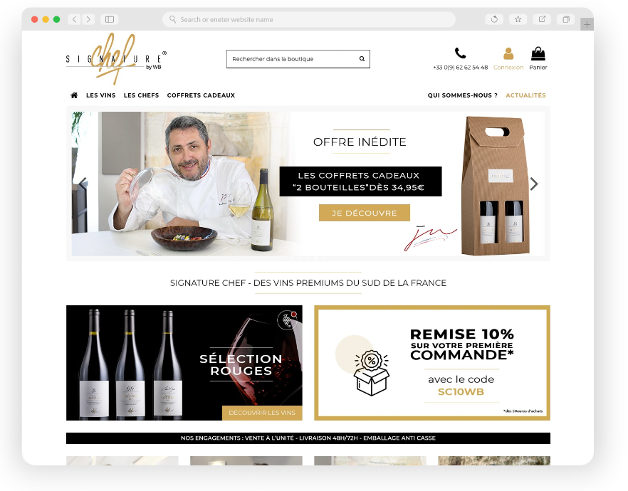 Création de Site internet Webdesign E-commerce