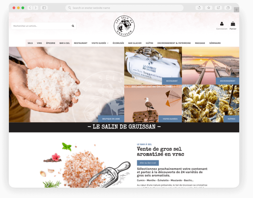 Le Salin De Gruissan Création Site E-commerce Web Design Développement