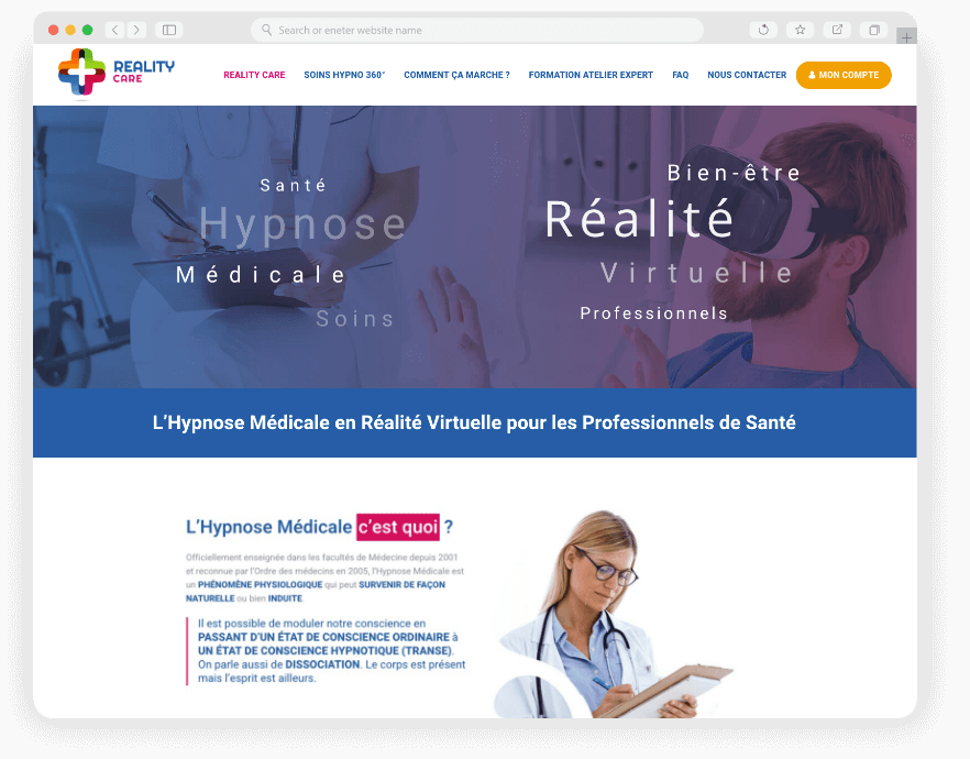 REALITY CARE - site web creation Keole agence web Montpellier