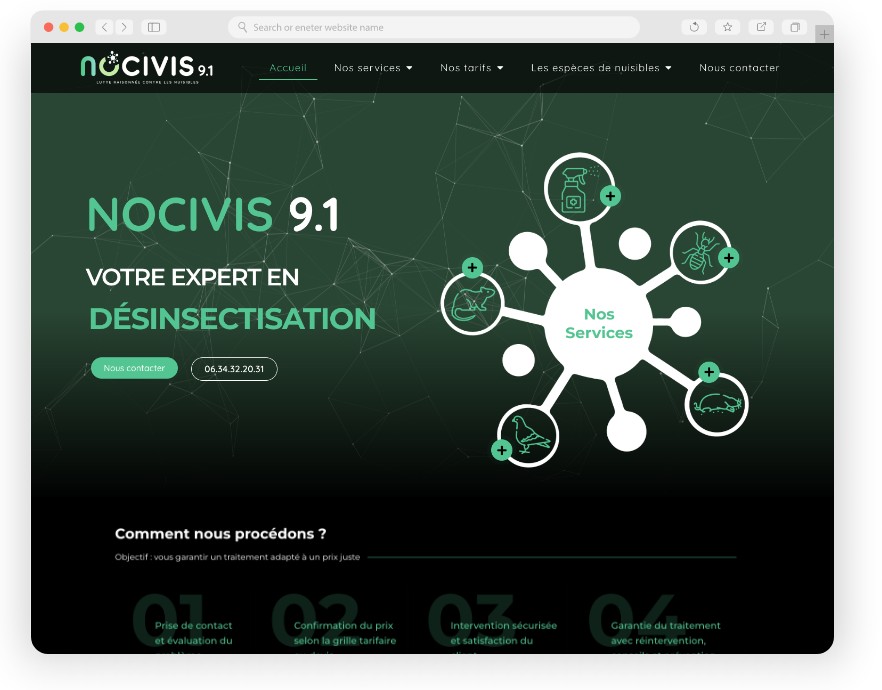 NOCIVIS - Realisation web - keole.net