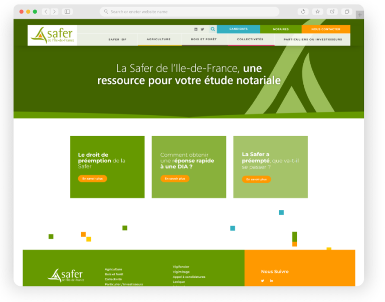 La Safer Ile de France - Keole - Agence web montpellier